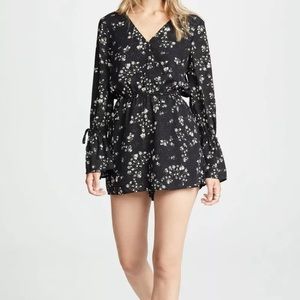 Cupcakes and Cashmere Infinity Romper Black M NWT